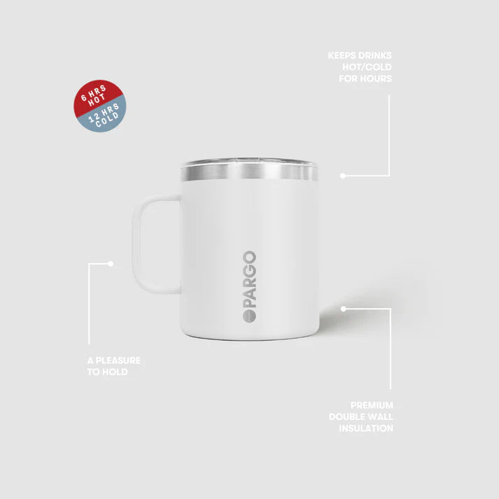 PARGO 12oz Insulated Mug - Bone White