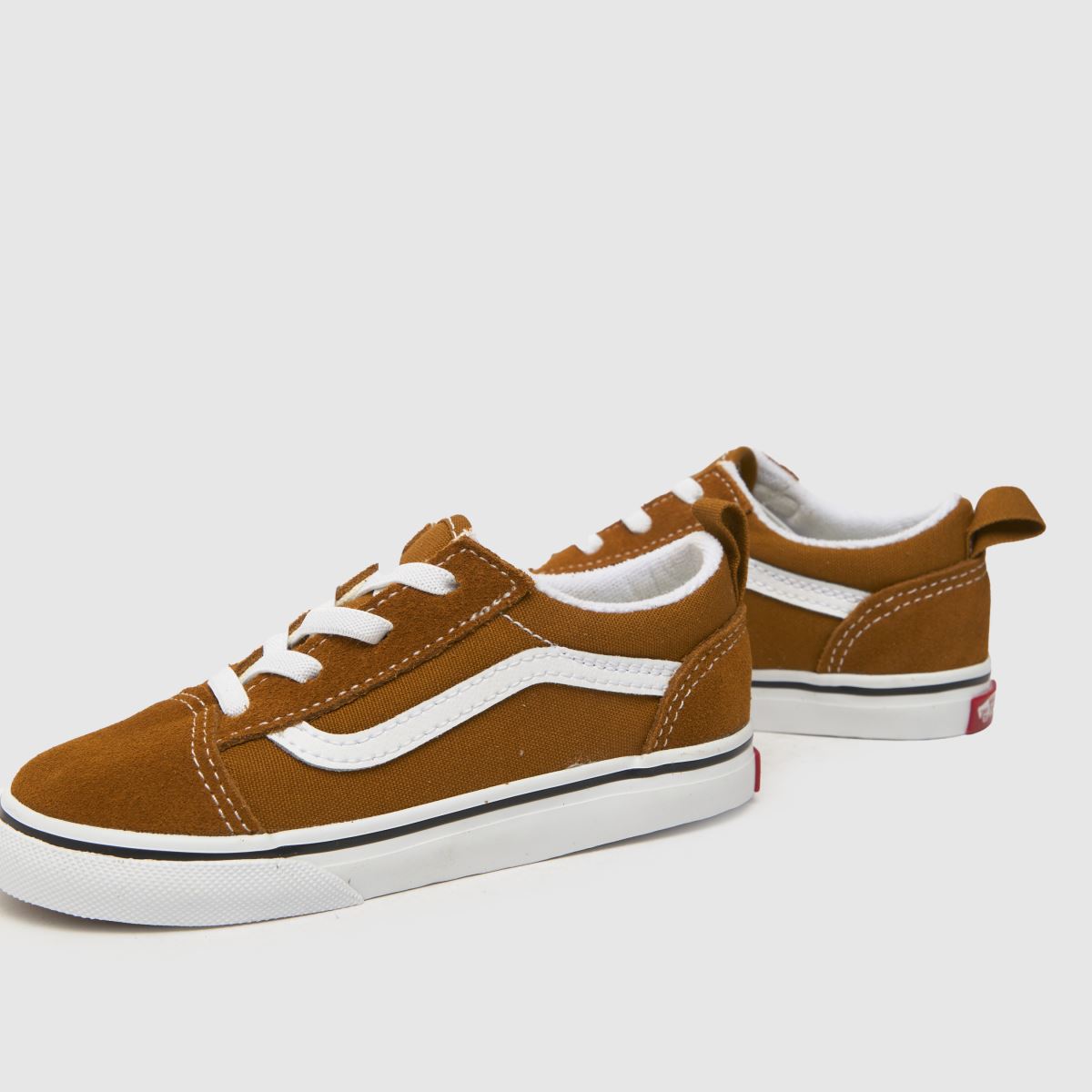 VANS Old Skool Elastic Lace Youth Shoe - Color Theory Golden Brown