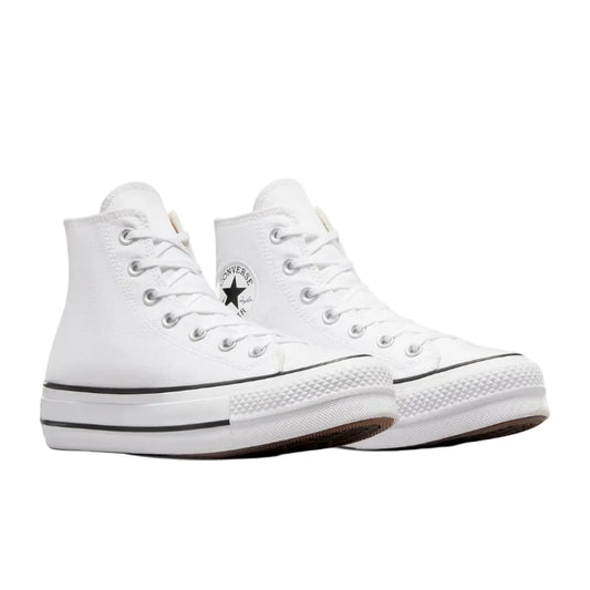 CONVERSE Chuck Taylor Lift Womens Hi Shoe - White/Black/White