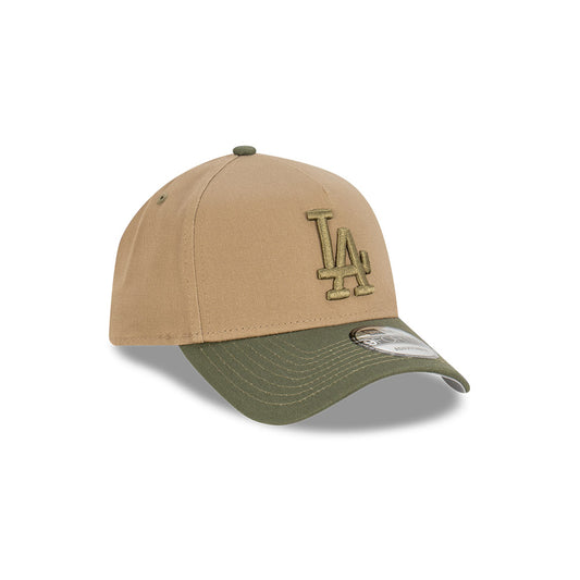 NEW ERA Los Angeles Dodgers Surplus 9FORTY A-Frame Snapback Cap - British Khaki / Olive