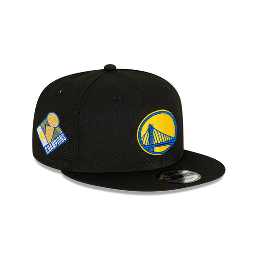 NEW ERA Golden State Warriors Champs 9FIFTY Snapback Cap - Black/Team
