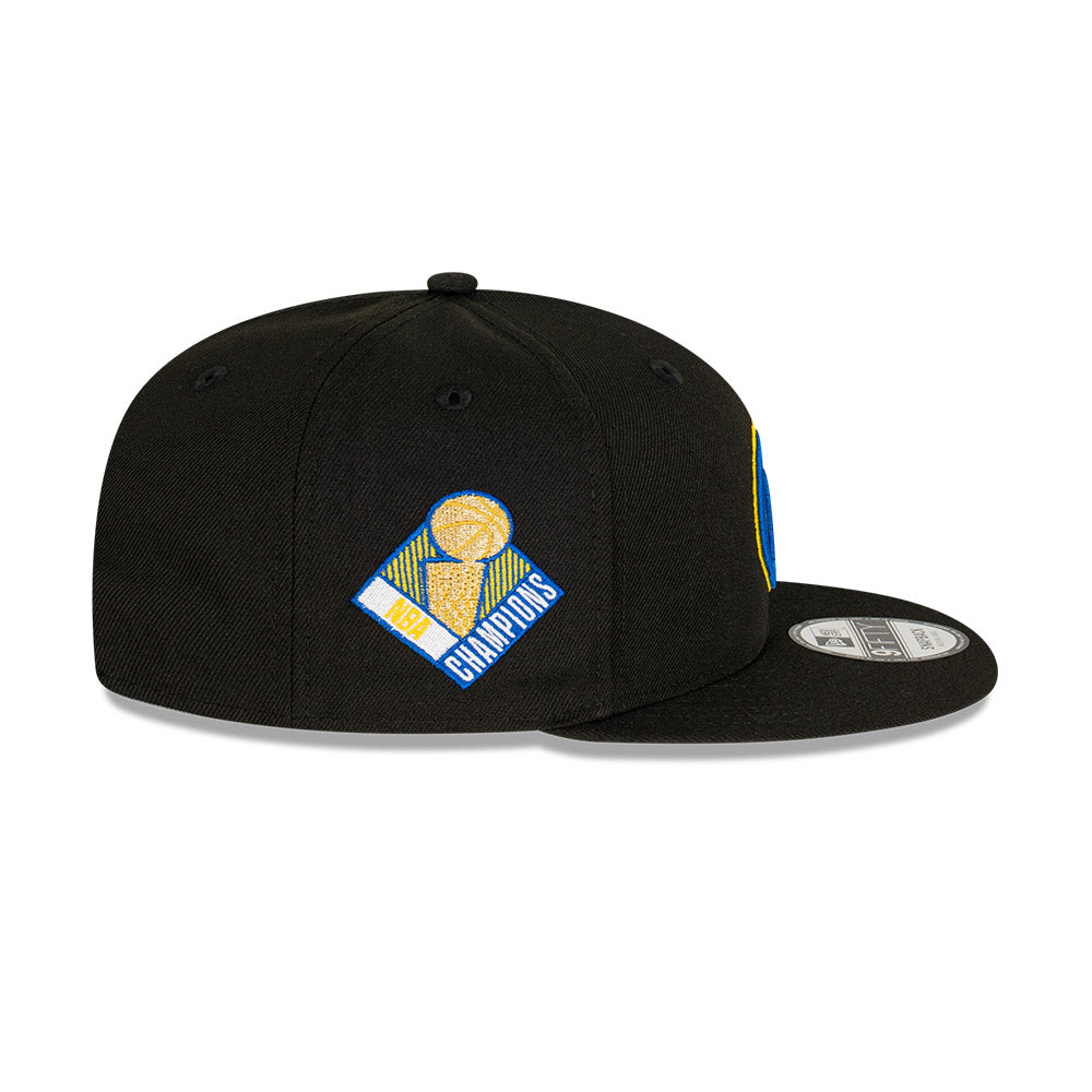 NEW ERA Golden State Warriors Champs 9FIFTY Snapback Cap - Black/Team