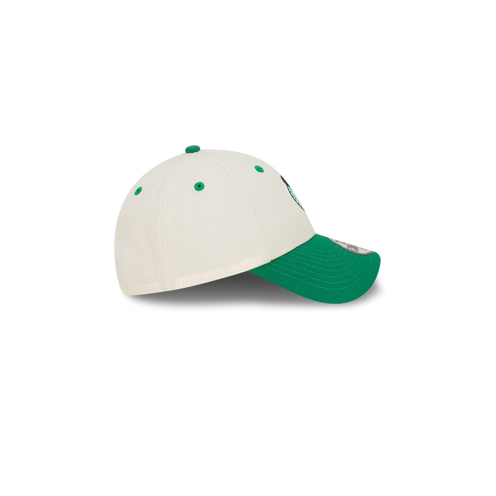 NEW ERA Boston Celtics Two Tone 9FORTY Youth Strapback Cap - Chrome White/Team