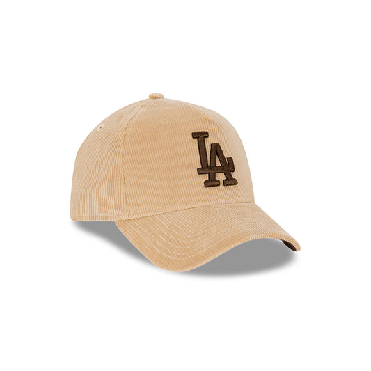 NEW ERA Los Angeles Dodgers 9FORTY Cord A-Frame Snapback Cap - Camel/Walnut/Ivory