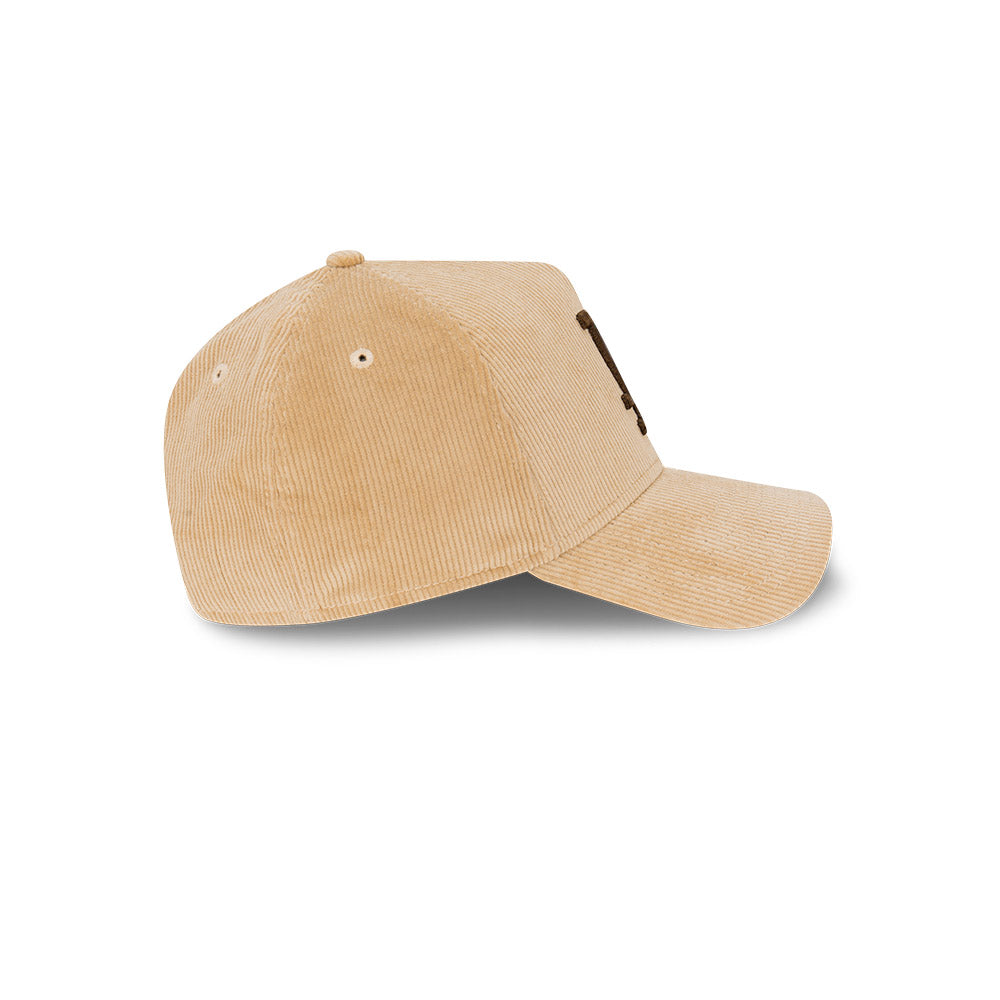 NEW ERA Los Angeles Dodgers 9FORTY Cord A-Frame Snapback Cap - Camel/Walnut/Ivory
