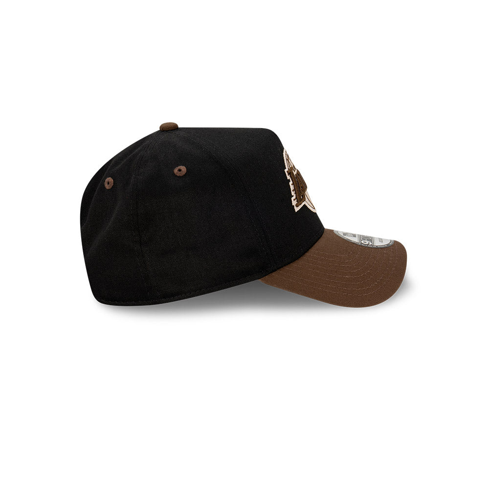 NEW ERA Los Angeles Lakers Grizzly 9FORTY A-Frame Snapback Cap - Black/Walnut/White/Grey