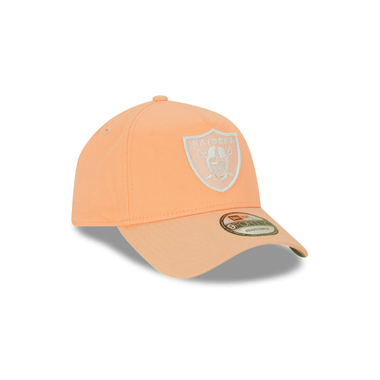 NEW ERA Las Vegas Raiders 9FORTY A-Frame Snapback Cap - Peach/White/Grey UV