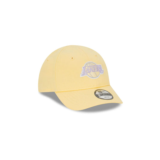 NEW ERA Los Angeles Lakers My 1st Summer Pastel 9FORTY Infant Strapback Cap - Soft Yellow/Pastel Lilac UV