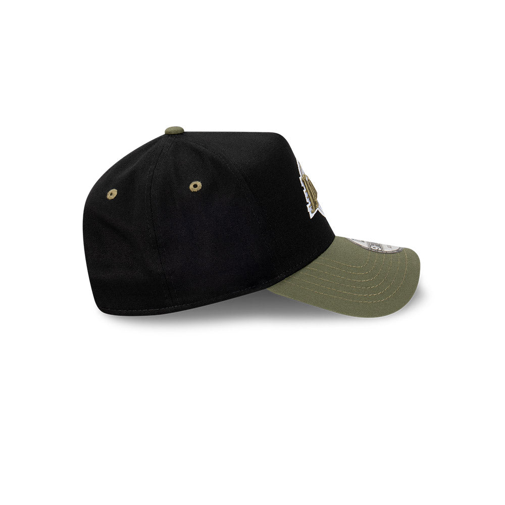 NEW ERA Los Angeles Lakers 9FORTY A-Frame Snapback Cap - Black/Olive