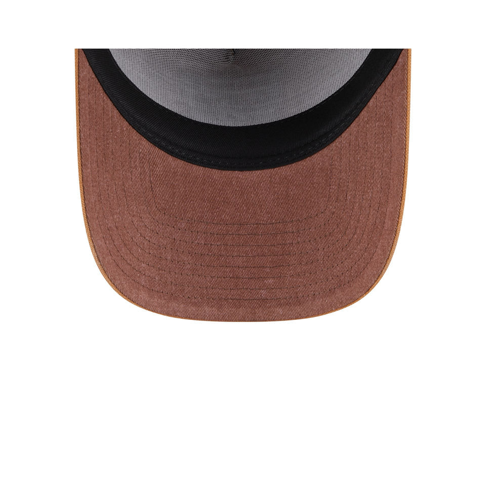 NEW ERA Las Vegas Raiders Washed Canvas 9FORTY A-Frame Snapback Cap - Light Bronze/Walnut