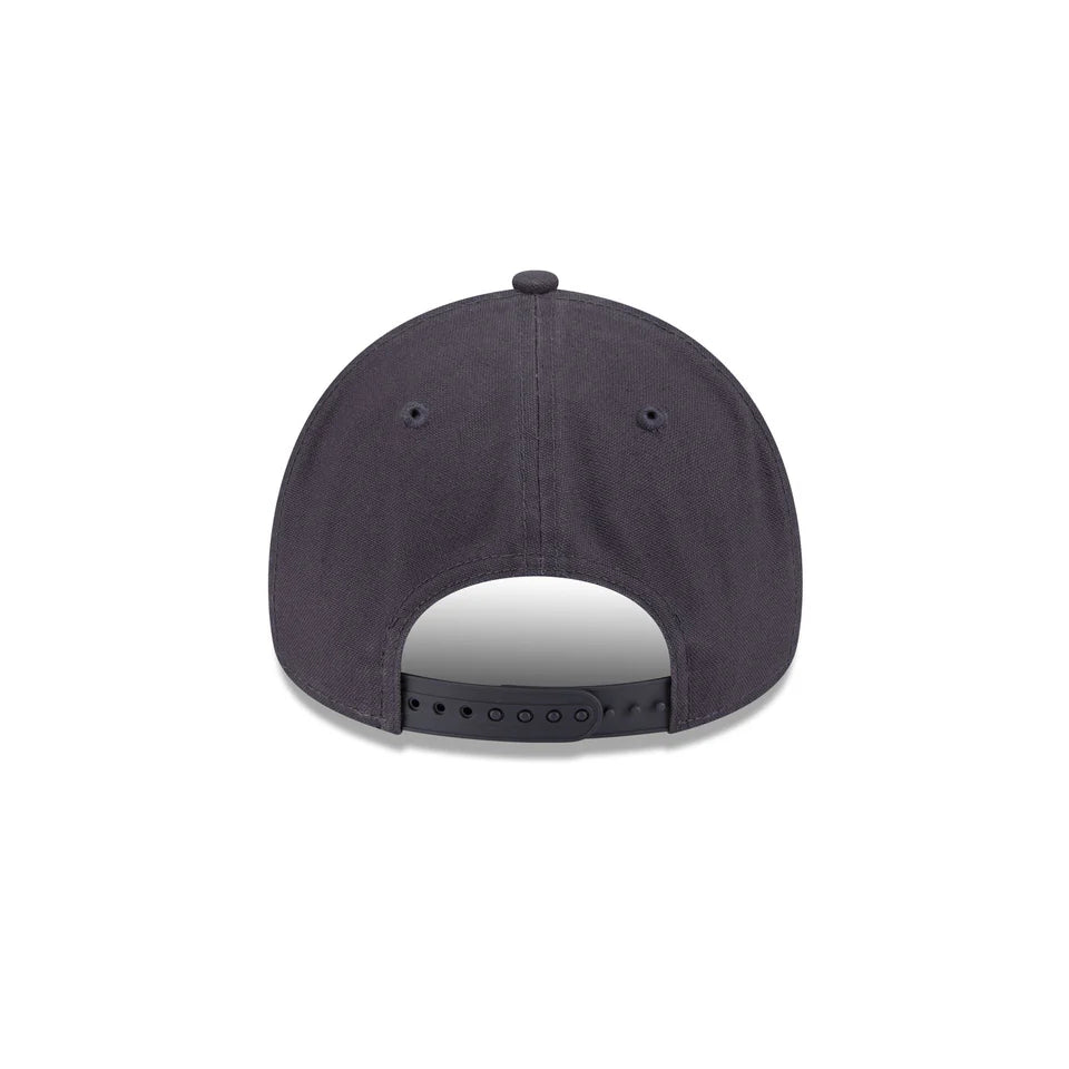 NEW ERA New York Yankees Applique Distress 9FORTY A-Frame Snapback Cap - Graphite/Graphite UV