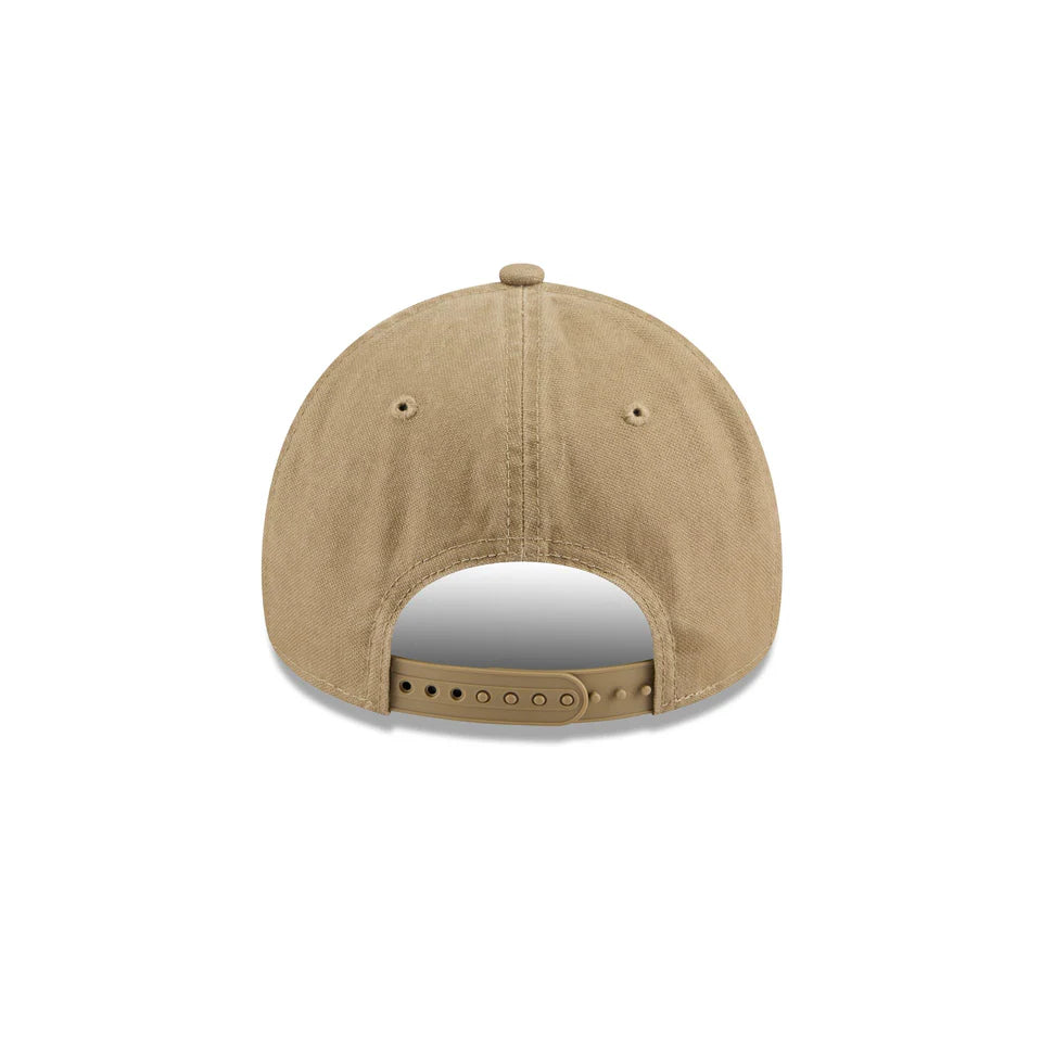 NEW ERA New York Yankees Applique Distress 9FORTY A-Frame Snapback Cap - Khaki/Khaki UV