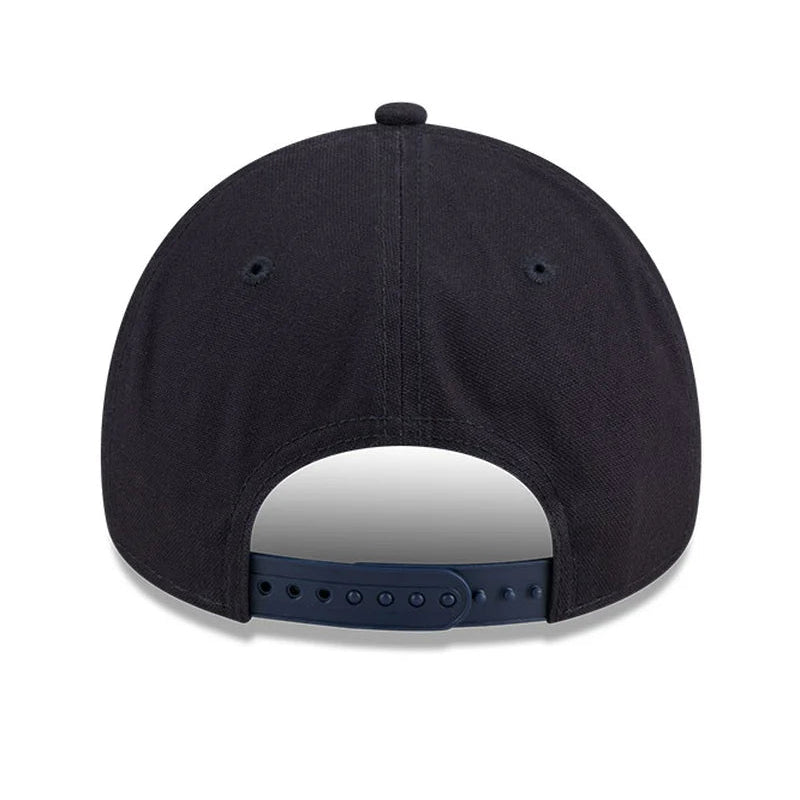 NEW ERA New York Yankees Applique Distress 9FORTY A-Frame Snapback Cap - Navy/Navy UV