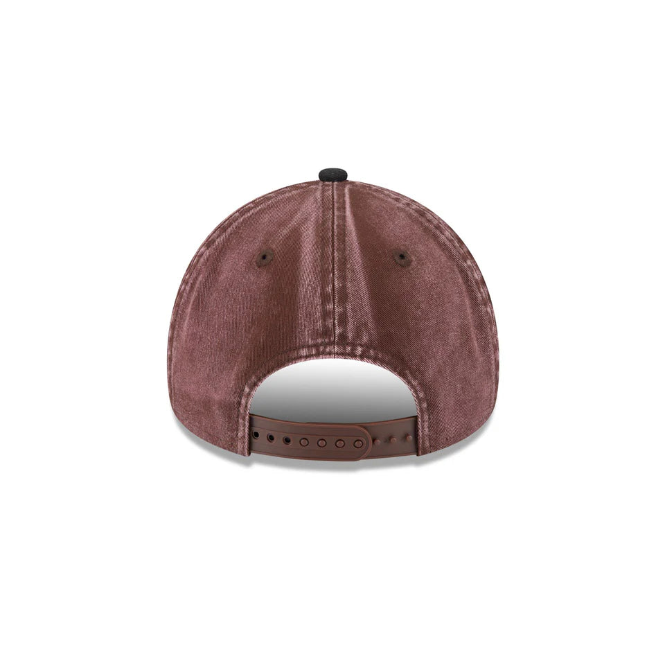 NEW ERA Los Angeles Dodges Washed Earthtones 9FORTY A-Frame Snapback Cap - Chocolate Sauce/Grey UV
