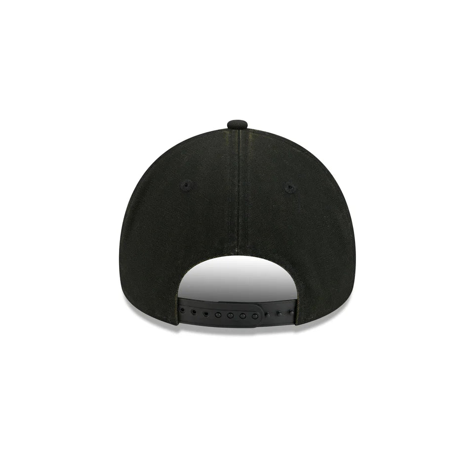 NEW ERA Las Vegas Raiders Washed Canvas 9FORTY A-Frame Snapback Cap - Washed Black/Ivory