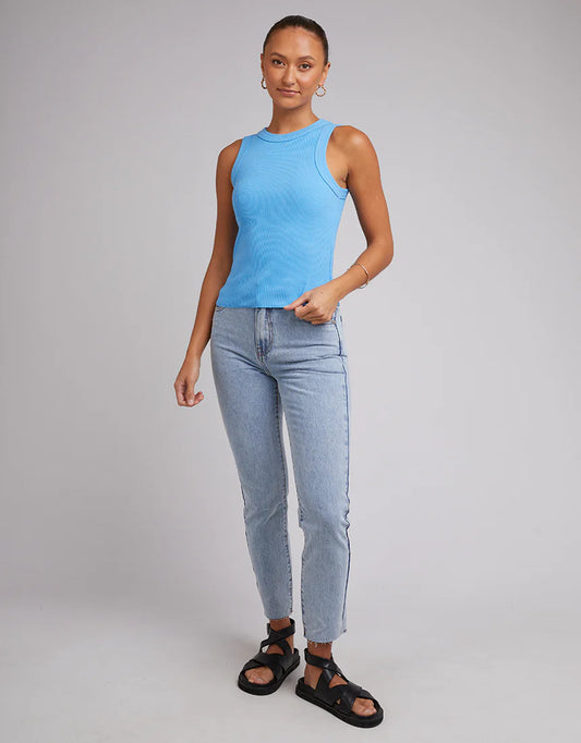 SILENT THEORY Greta Womens Tank - Dark Blue