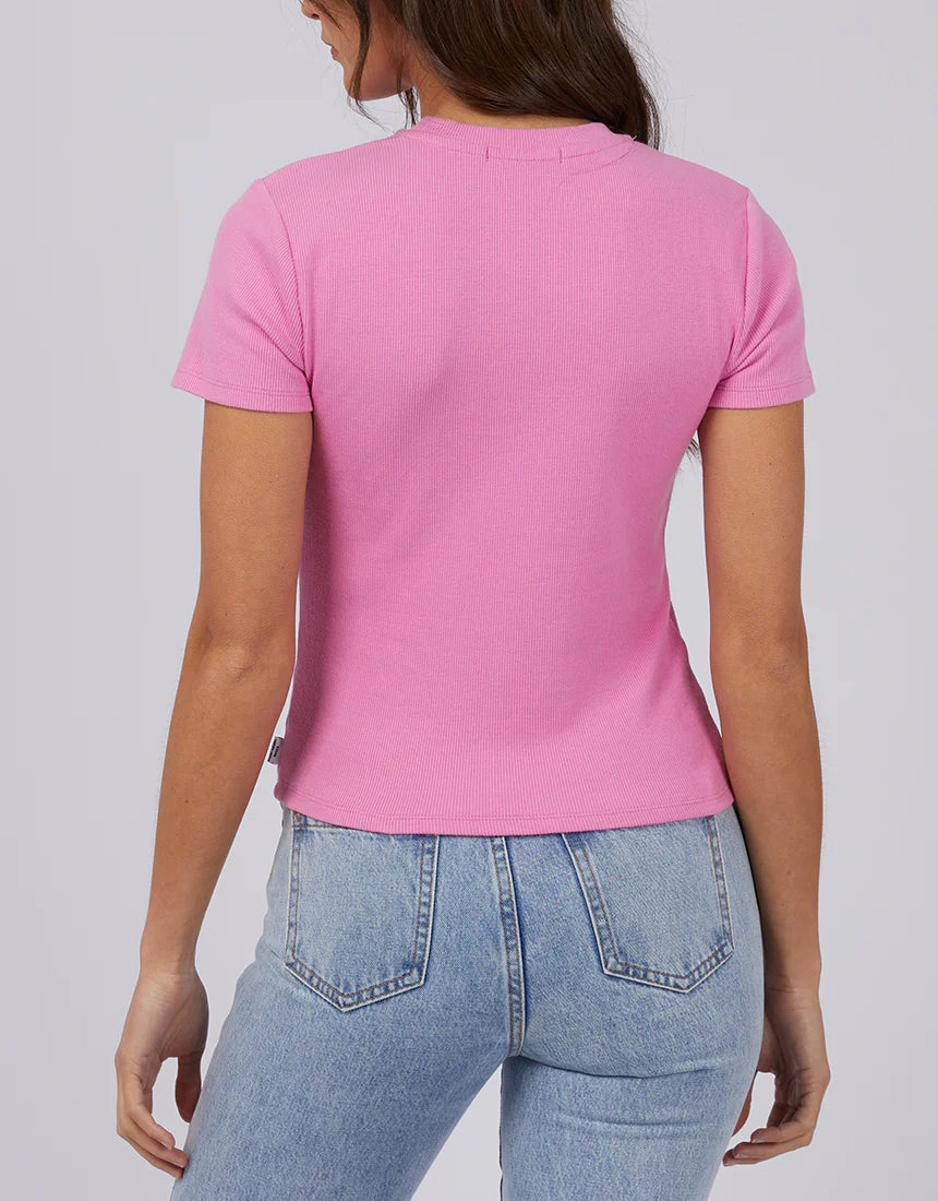 SILENT THEORY Margo Womens Tee - Bright Pink