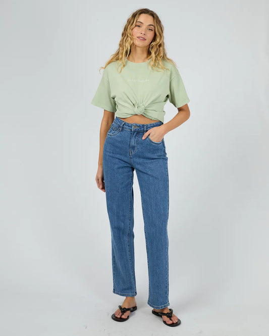 SILENT THEORY Logo Womens Tee - Sage