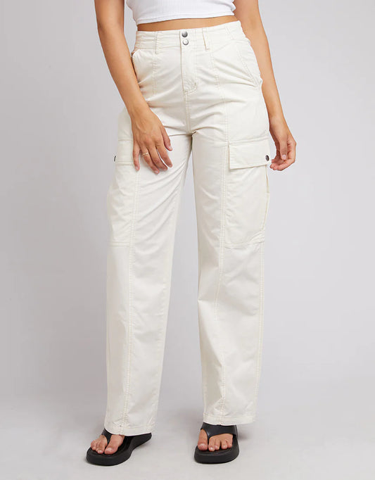 ALL ABOUT EVE Jessie Womens Cargo Pant - Vintage White