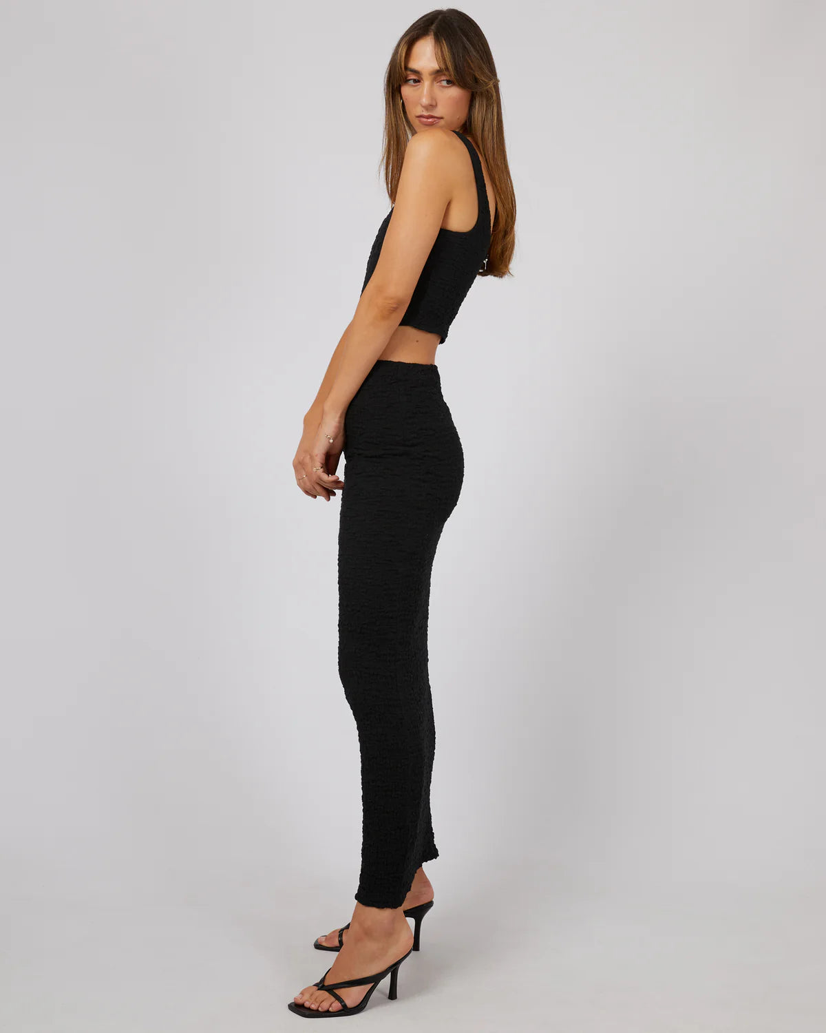 JORGE Stassie Corset Top - Black