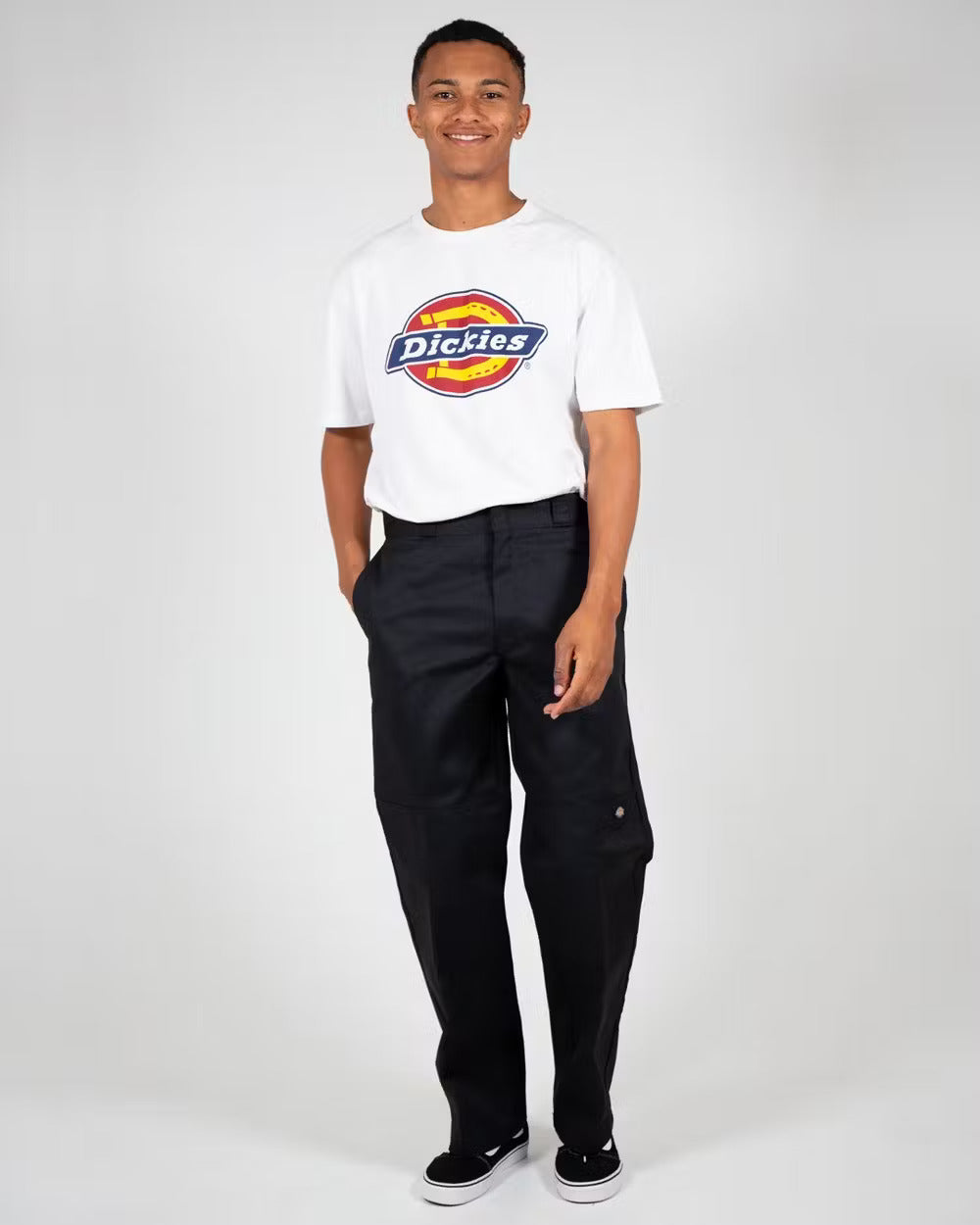 DICKIES 85283 Loose Fit Double Knee Pants - Black - VENUE.