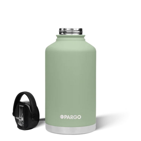 PARGO 1890ml Insulated Sports Drink Bottle w/ Straw Lid - Eucalypt Green