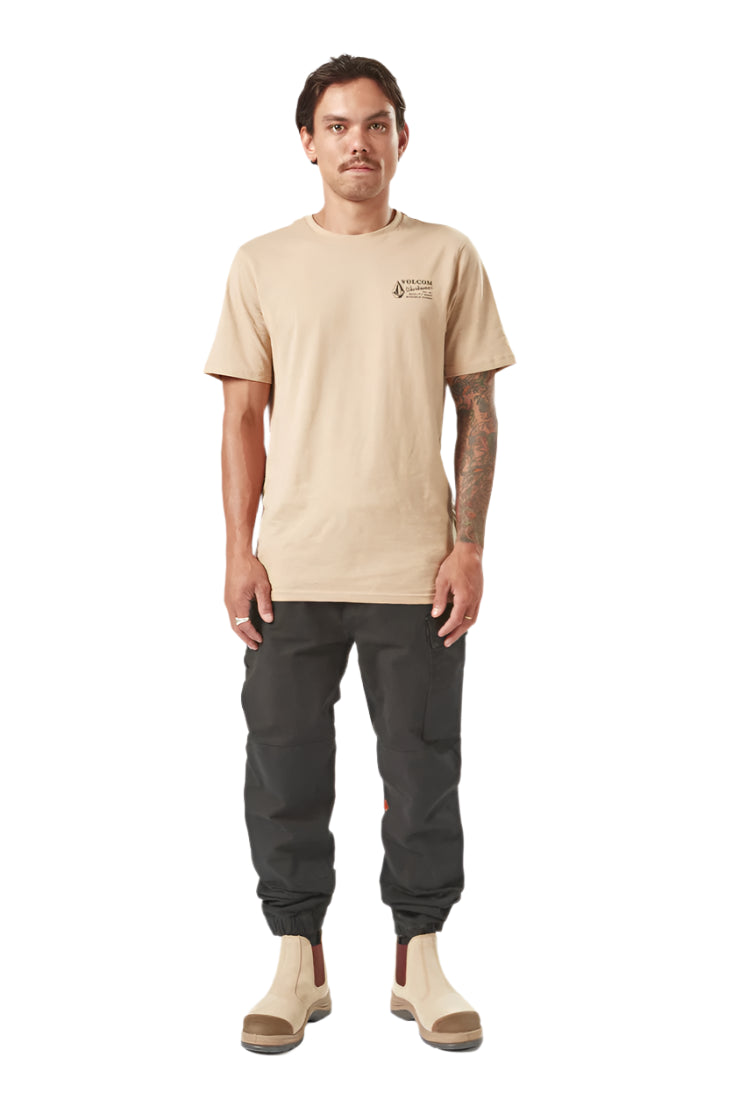 VOLCOM Caliper Mens Cuffed Work Pant - Black