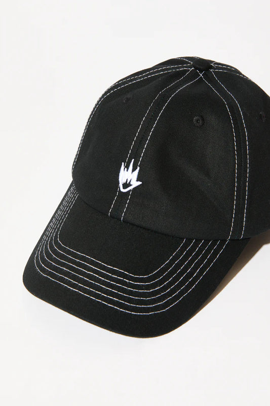 AFENDS Core Recycled 6 Panel Strapback Cap - Black