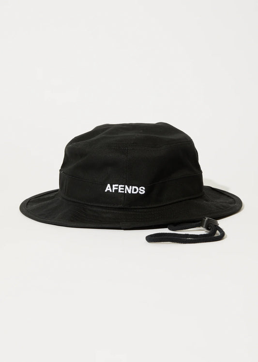 AFENDS Flame Bucket Hat - Black