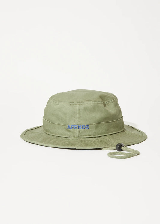 AFENDS Flame Bucket Hat - Olive