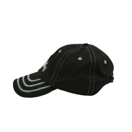 AFENDS Mace Recycled 6 Panel Strapback Cap - Black