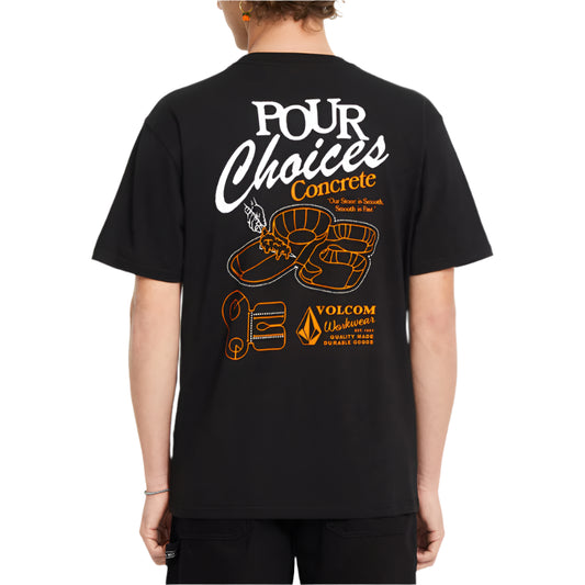 VOLCOM Pour Choices Mens Tee - Black