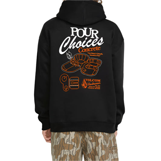 VOLCOM Pour Choices Mens Hoodie - Black