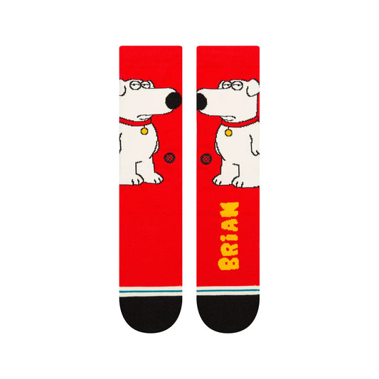 STANCE The Dog 1pk Crew Socks - Red