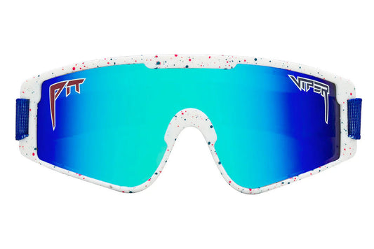 PIT VIPER The Merica Baby Vipes Sunglasses - White/Blue