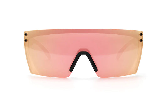 HEATWAVE Lazer Face Sunglasses - Black/Rose Gold