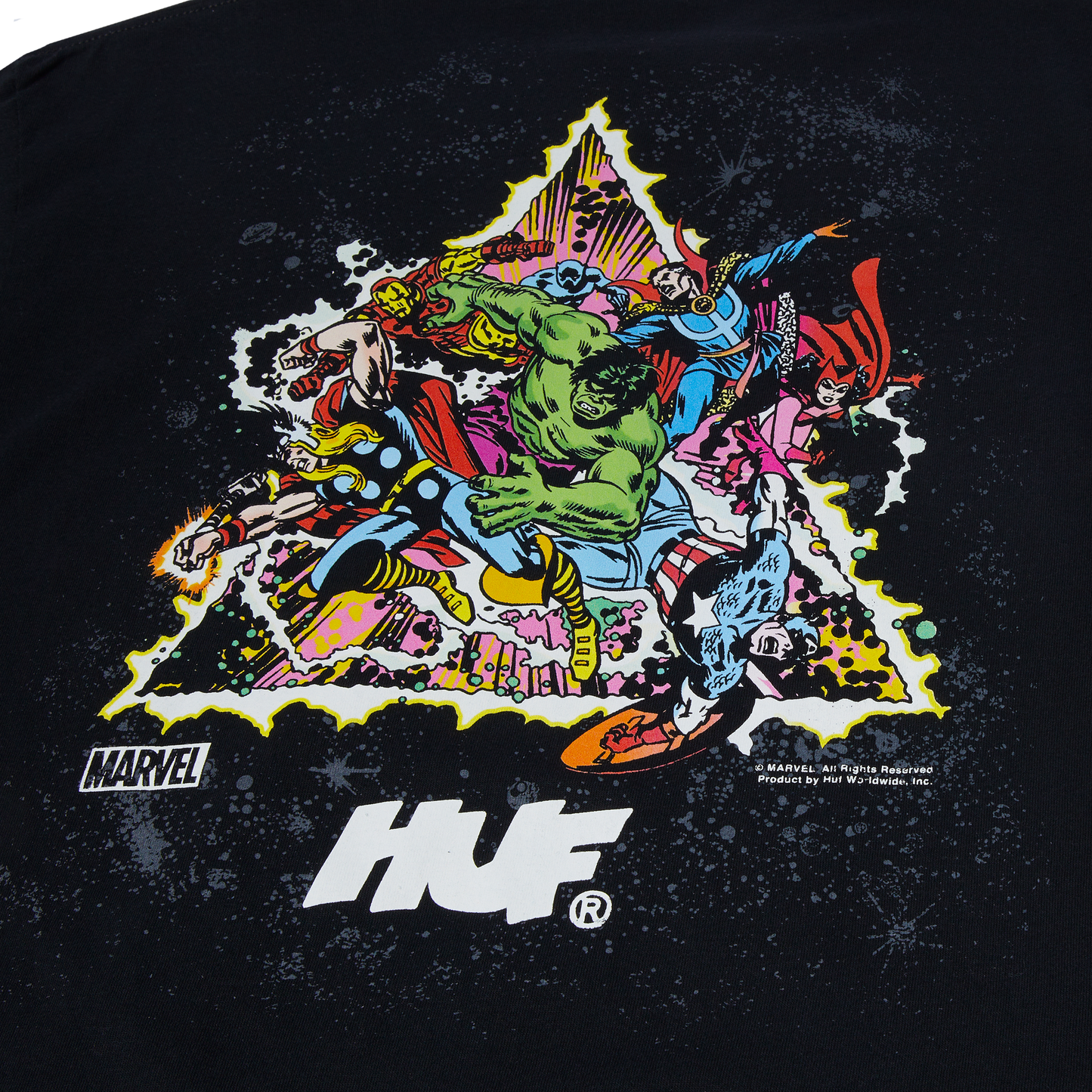 HUF Cosmic Assemblage Mens Tee - Black