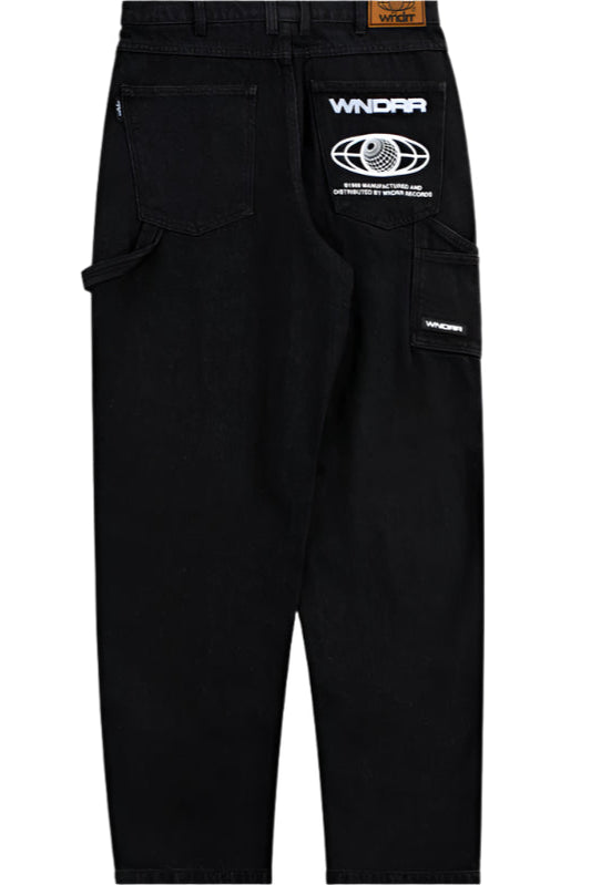 WNDRR Booster Carpenter Mens Jean - Washed Black