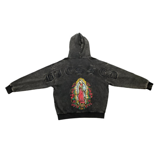 DGK Our Lady Mens Hoodie - Washed Black