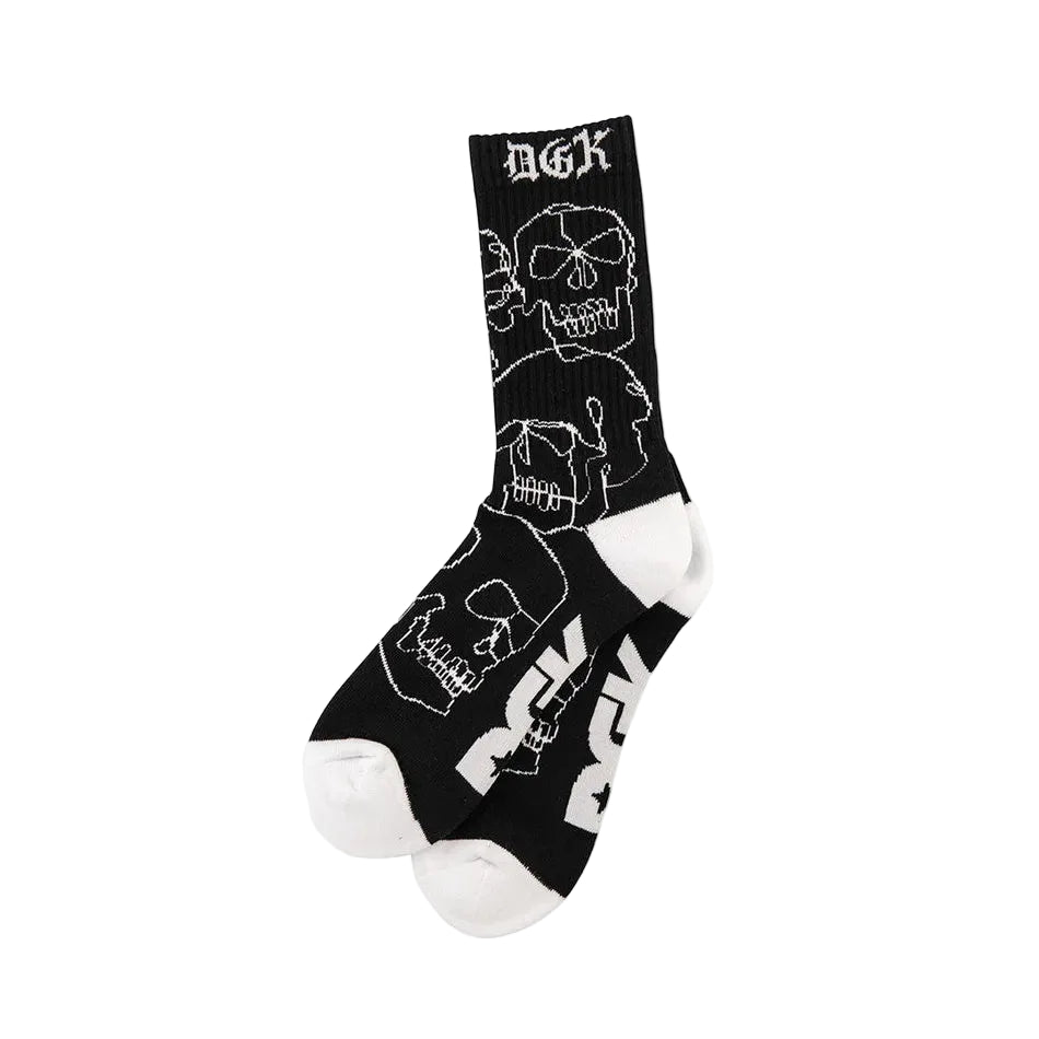 DGK Vault 1pk Crew Socks - Black