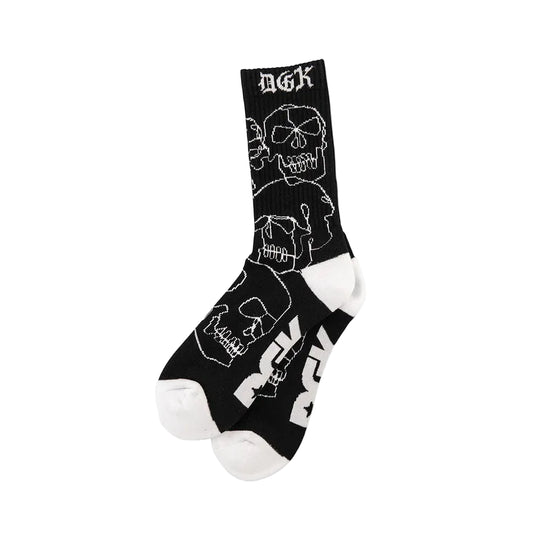 DGK Vault 1pk Crew Socks - Black