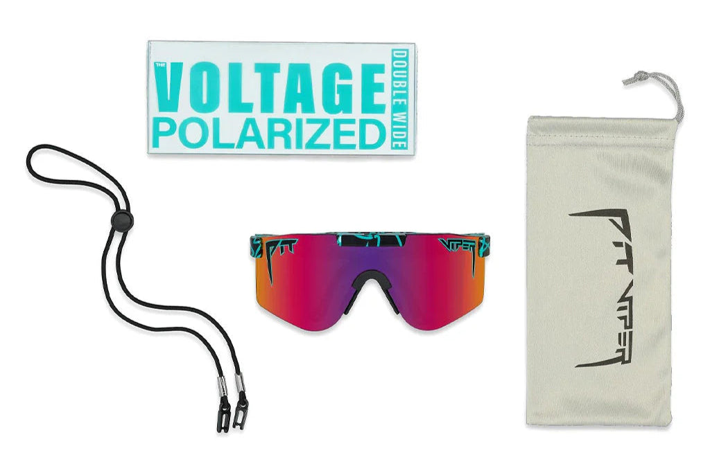 PIT VIPER The Voltage Double Wide Sunglasses - Polarized Pink/Purple