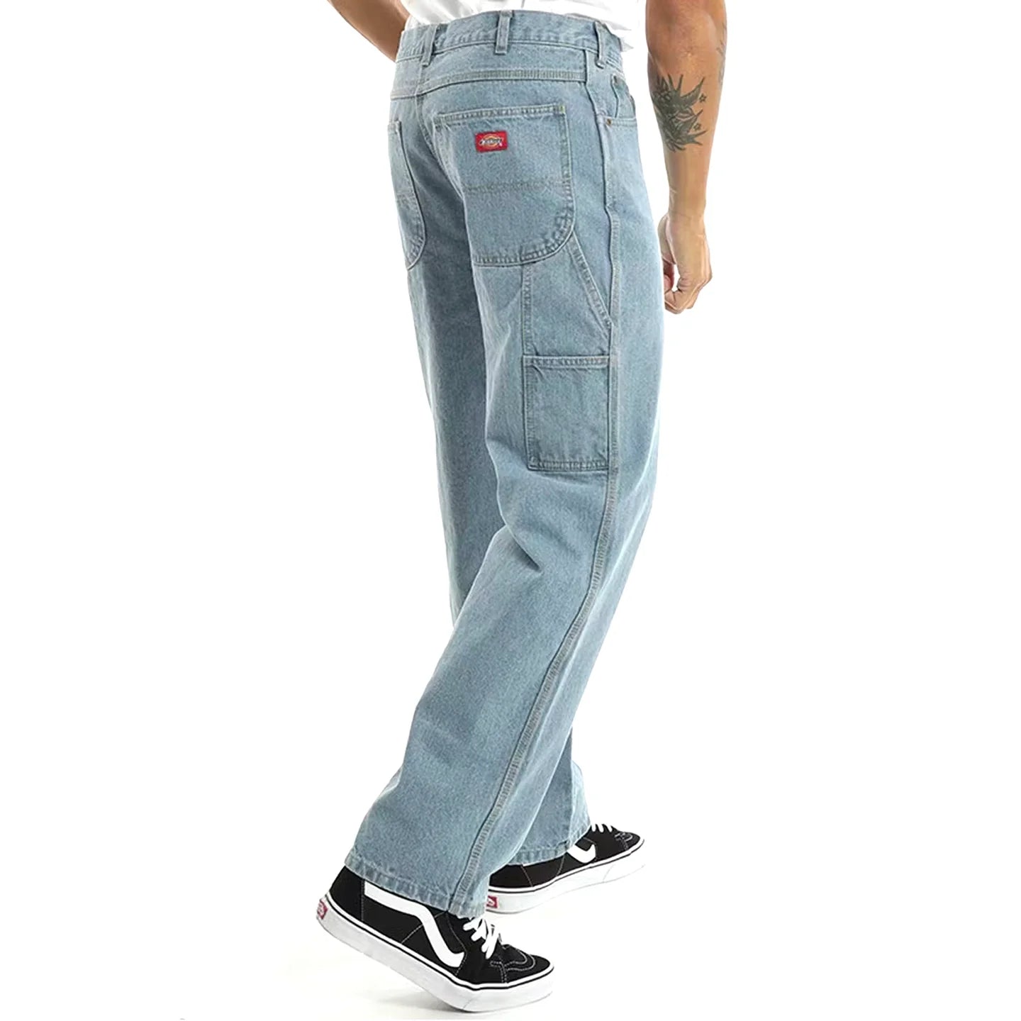 Dickies 1994 Relaxed Straight Fit Carpenter Denim Jeans Light Indigo