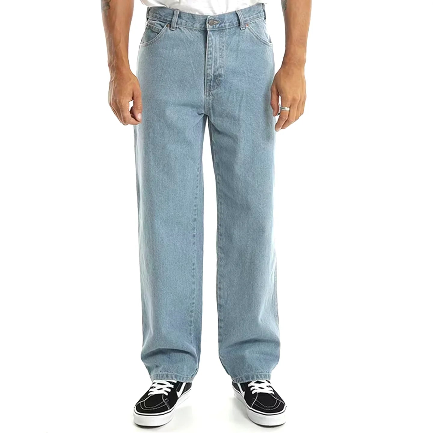 DICKIES 1994 Relaxed Straight Fit Carpenter Denim Jeans - Light Indigo