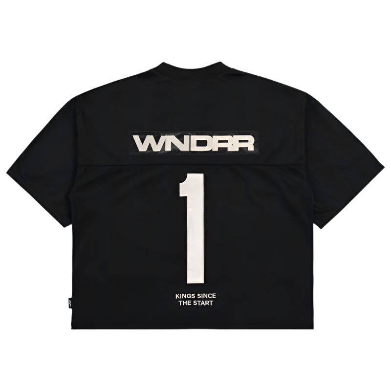 WNDRR Starter Mens Quarterback Jersey - Black