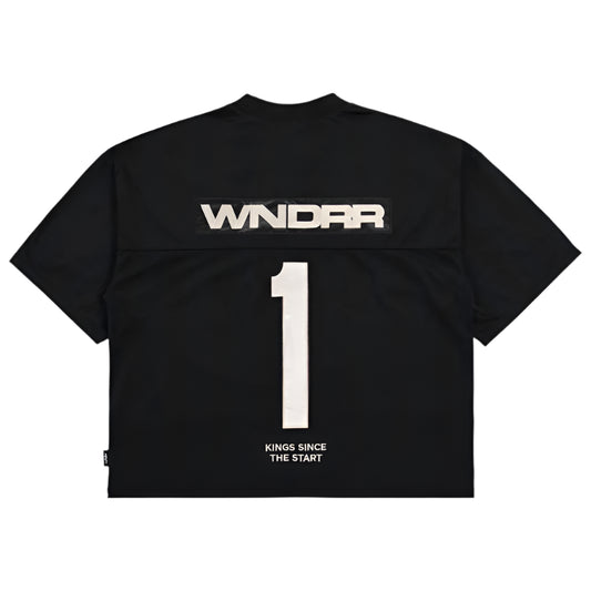 WNDRR Starter Mens Quarterback Jersey - Black