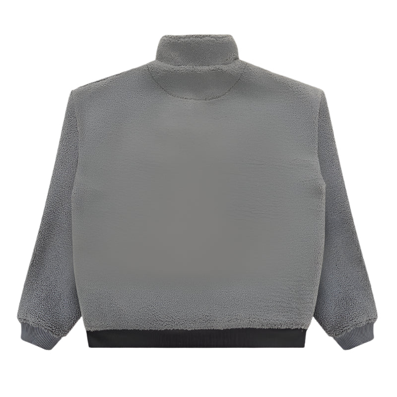 WNDRR Starter 1/4 Zip Polar Fleece Mens Crew - Grey/Black