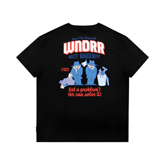 WNDRR Waste Management Box Fit Mens Tee - Black