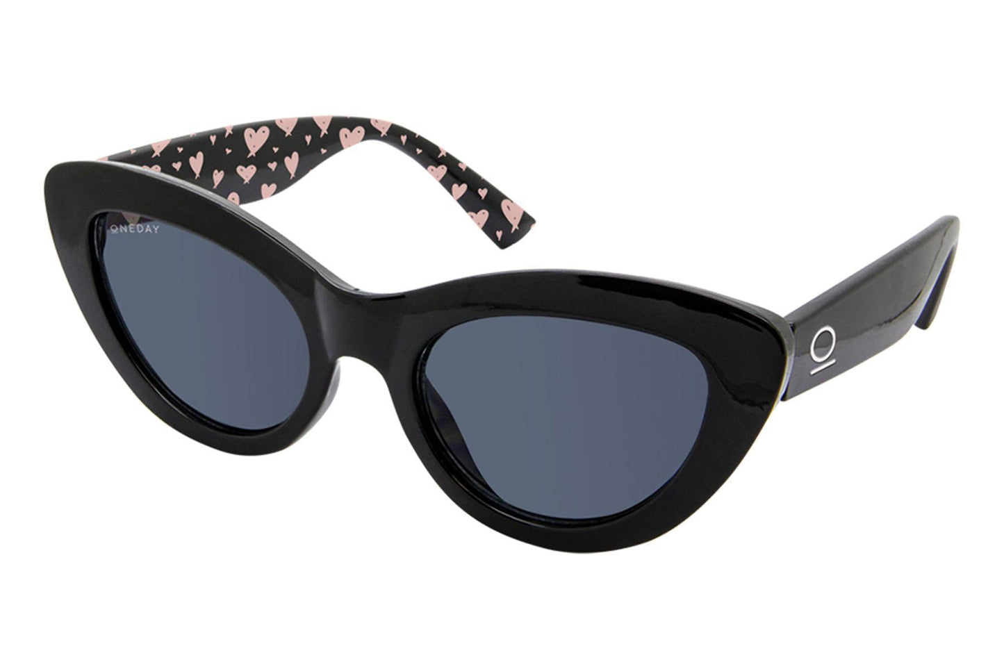 ONEDAY French Kiss Sunglasses - Black/Smoke