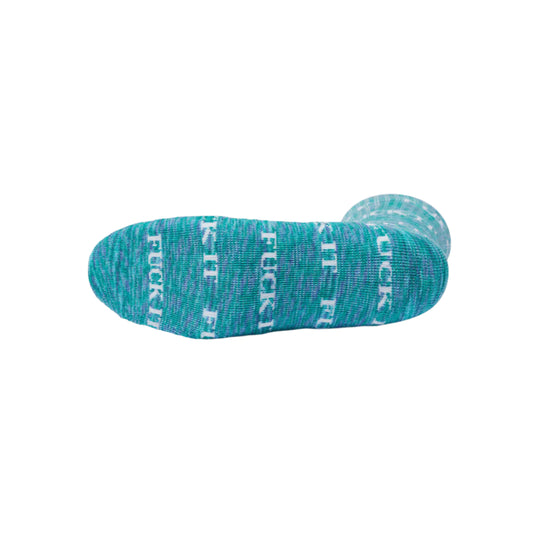 HUF Fuck It Marled 1pk Socks - Sea Green